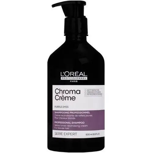 Loreal chroma creme shampoo purple dyes – szampon do włosów farbowanych blond, 500ml