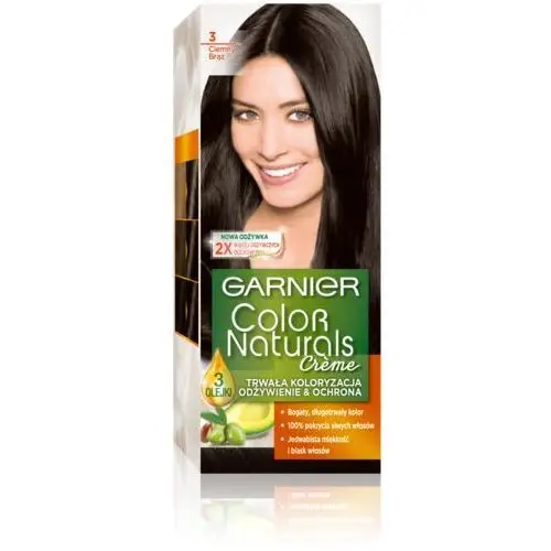 Color Naturals farba do włosów 3 Ciemny brąz - Garnier