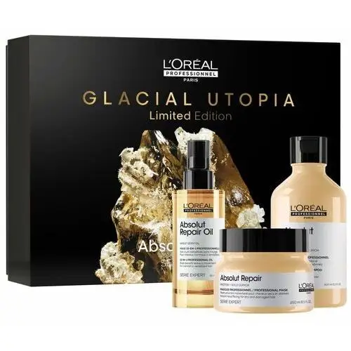 Loreal Glacial Absolut Repair zestaw prezentowy odbudowuje włosy zniszczone