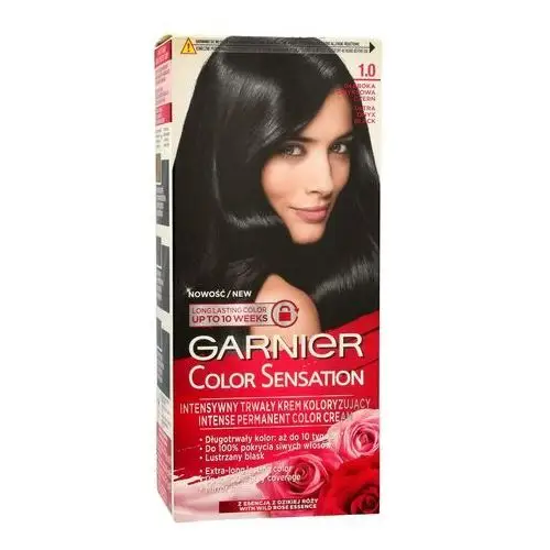 Krem koloryzujący Garnier Color Sensation 1.0 Głęboka onyksowa czerń, kolor czerń