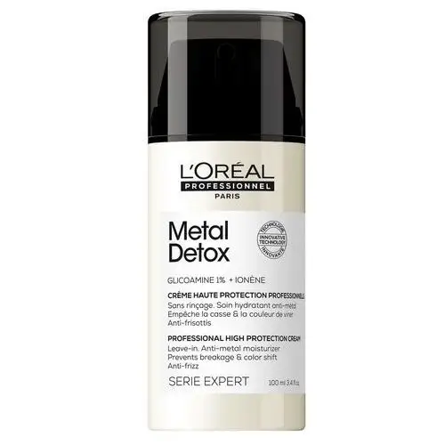 Loreal Metal Detox krem ochronny wygładzający włosy z glikoaminą 100ml