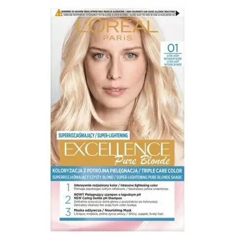 Farba do włosów 01 Super Jasny Blond Naturalny L'Oréal Paris, kolor blond