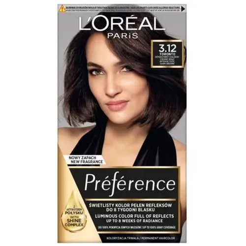 Farba do włosów 3.12 Toronto L'Oréal Paris,49