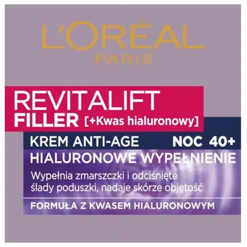 Krem do twarzy z kwasem hialuronowym na noc 50 ml L'Oréal Paris