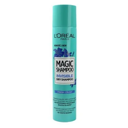 L'oreal paris magic shampoo invisible niewidzialny suchy szampon fresh crush 200ml