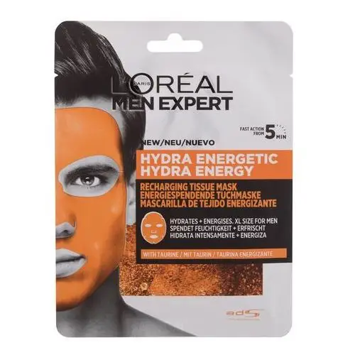 L´Oréal Paris Men Expert Hydra Energetic maseczka do twarzy 1 szt dla mężczyzn,1
