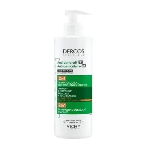 VICHY DERCOS Szampon przeciwłupieżowy z odżywką 2w1 390ml