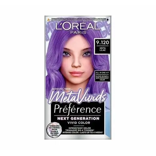 Preference metavivids farba do włosów nr 9.120 lilac Loreal