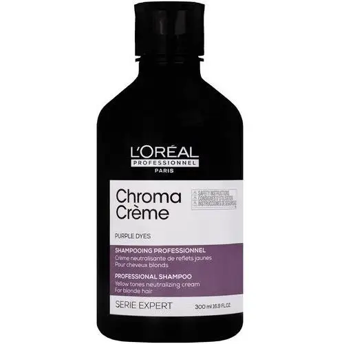 Loreal chroma creme purple, szampon neutralizujący ciepłe tony do włosów platynowych, 300ml