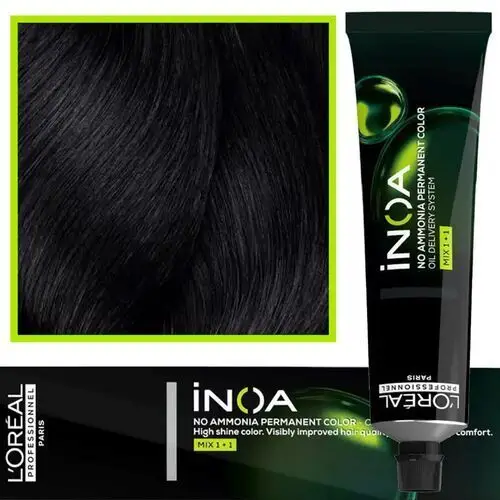 Loreal professionnel Loreal inoa, farba do włosów w kremie bez amoniaku, 2.10, 60g