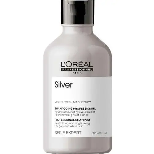 Loreal silver, szampon do włosów rozjaśnionych lub siwych, 300ml