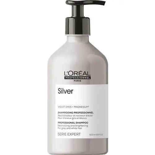Loreal professionnel Loreal silver, szampon do wosw rozjanionych lub siwych, 500ml