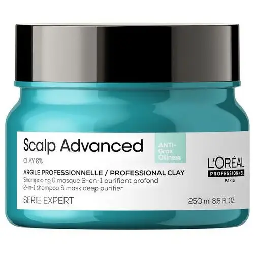 Scalp advanced anti-oiliness 2-in-1 deep purifier clay (250 ml) L'oréal professionnel