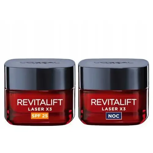 Loreal Revitalift Zestaw Kremów Do Twarzy Na Dzień Z Spf I Na Noc 2x50ml