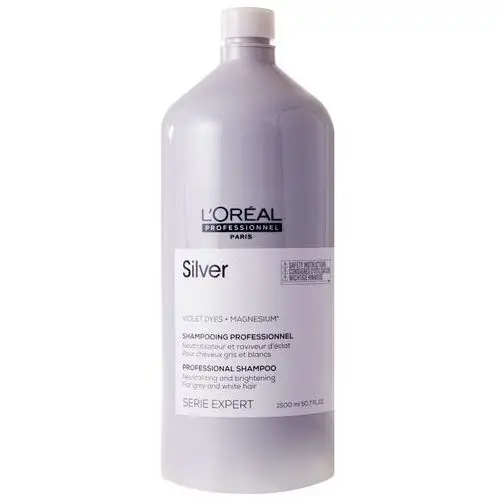 Loreal silver szampon do włosów siwych i rozjaśnianych 1500 ml, LT070-E2505800