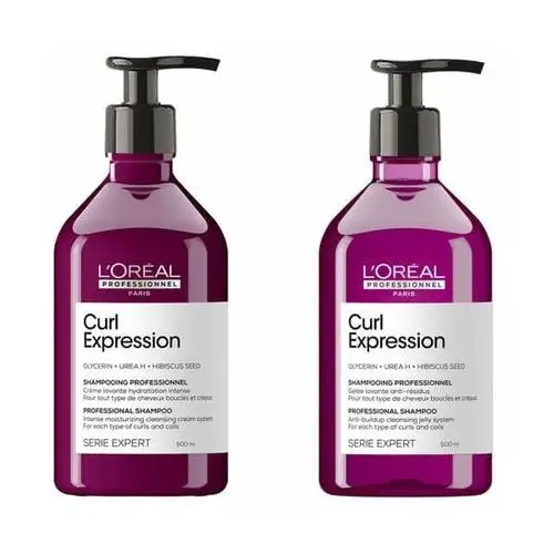 L`oreal Zestaw szamponów oczyszczająco-nawilżających do włosów kręconych i suchych l'oréal serie expert curl expression