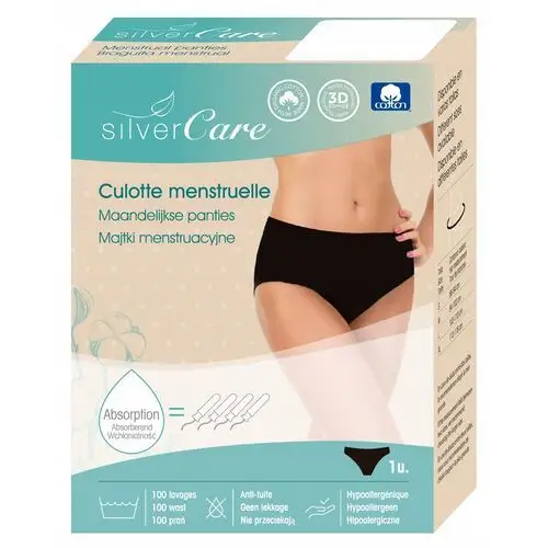 Majtki menstruacyjne Silver Care Classic wysoki stan, rozm. L (102- 110 cm)