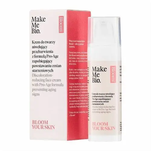 Make me bio - bloom your skin - krem do twarzy niwelujący przebarwienia, z formułą pro-age zapobiegający powstawaniu zmian starzeniowych,30ml