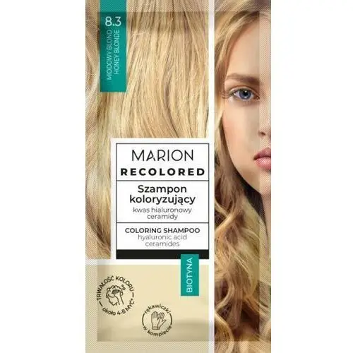 Marion _recolored szampon koloryzujący 8.3 miodowy blond