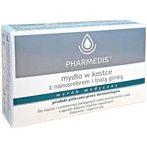 Pharmedis mydło w kostce z nanosrebrem i białą glinką 100 g. Marmed invest