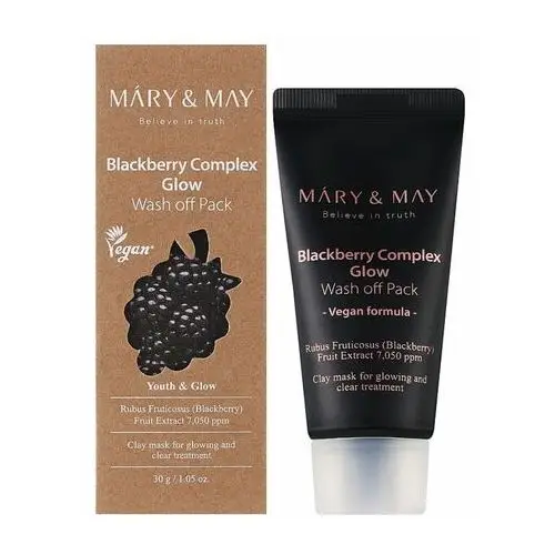 Mary&May Blackberry Complex Glow Wash off Pack, 30g - maska do twarzy o działaniu rozświetlającym