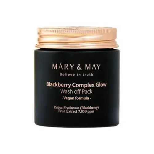 Mary&May, Blackberry Complex Glow Washoff Pack, Maseczka do twarzy, 125g