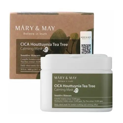 Cica houttuynia tea tree calming mask - 30ea Mary&may