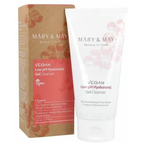 Mary&May Vegan Low pH Hyaluronic Gel to Foam cleanser 150ml - delikatny żel oczyszczający