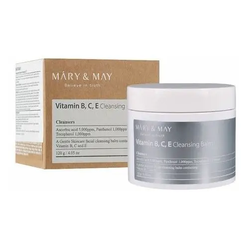 Vitamine b.c.e cleansing balm, 120 g - sorbetowy balsam do demakijażu Mary&may