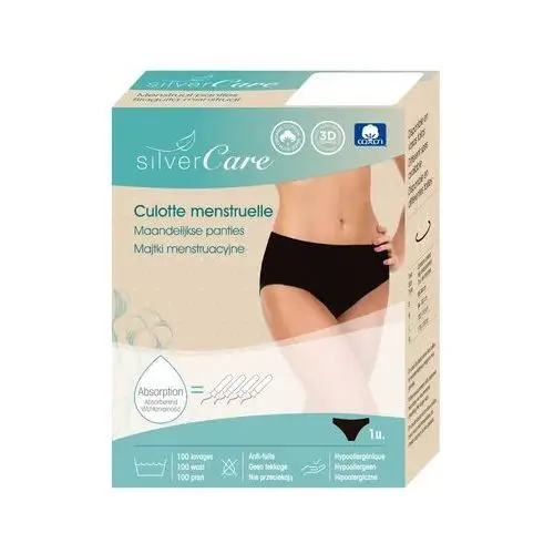 Majtki menstruacyjne rozmiar xl (110- 120cm) silver care Masmi