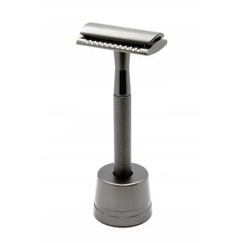 Maszynka do golenia na żyletki Shlyuz Gunmetal safety razor F-16 ze stojaki