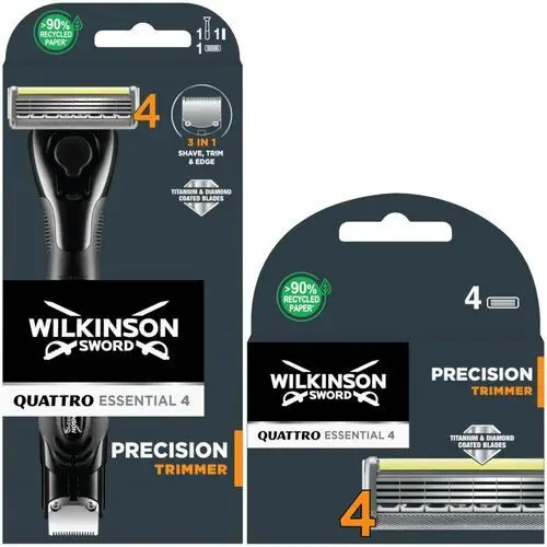 Maszynka Wilkinson Quattro Essential 4 Precision Trimmer 4x Wkłady
