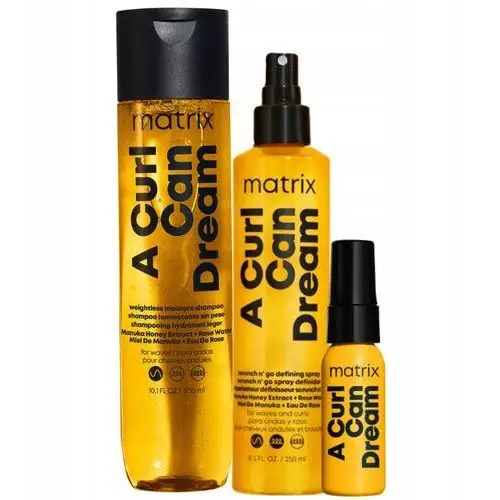 Matrix A Curl Can Dream Szampon do włosów falowanych, Spray do fal 250ml