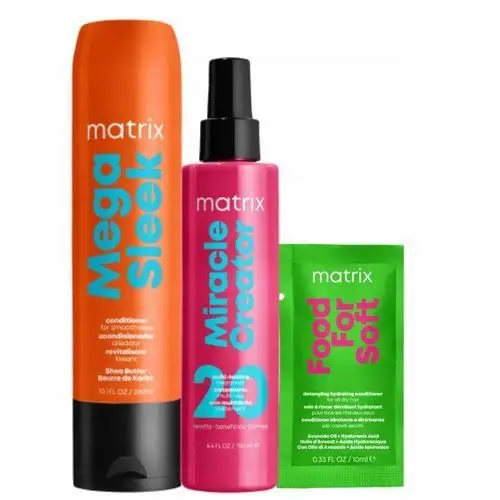 Matrix Sleek Odżywka do włosów, Miracle Creator Spray do stylizacji