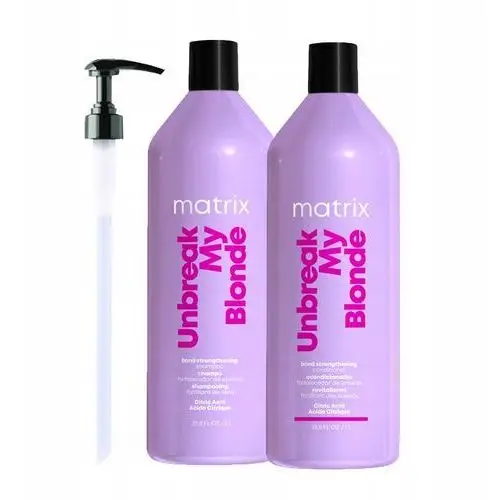 Matrix Unbrake My Blonde szampon odżywka włosy blond rozjaśniane 2 x 1000ml