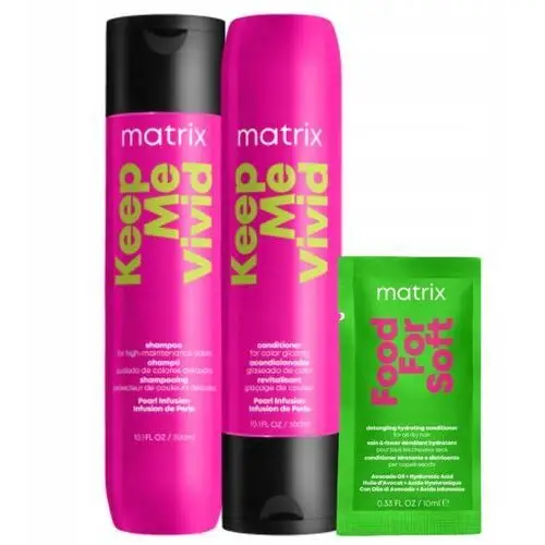 Matrix Zestaw Keep Me Vivid: szampon do włosów, odżywka, 300ml