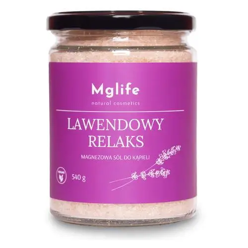 Lawendowy relaks magnezowa sól do kąpieli 540g Mglife