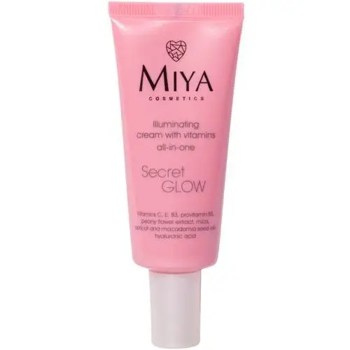 Secret glow rozświetlający krem z witaminami all-in-one 30ml Miya cosmetics