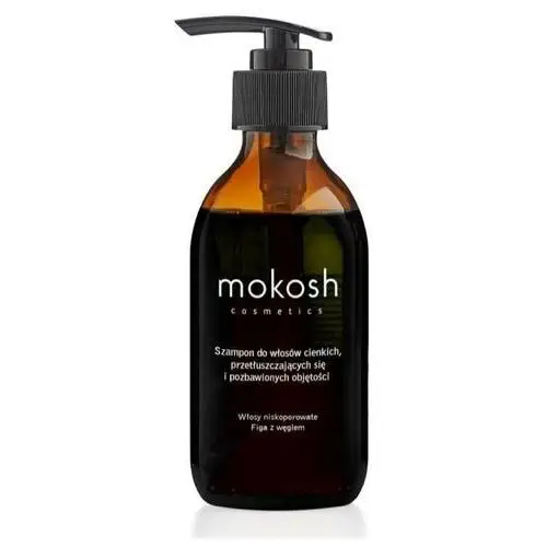 Mokosh , szampon do włosów cienkich i pozbawionych objętości - figa z węglem, 200ml