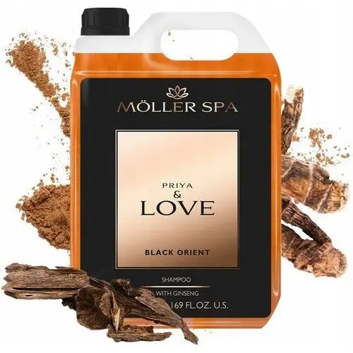 Möller Spa Priya & Love Szampon Do Włosów Z Żeń-szeniem 5L Zapas Premium