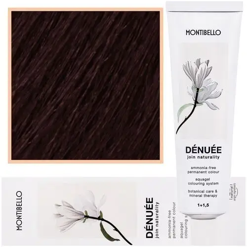 montibello denuee – naturalna wegańska farba do włosów bez amoniaku, 60 ml 4,60 | gorzka czekolada, kolor czekolada