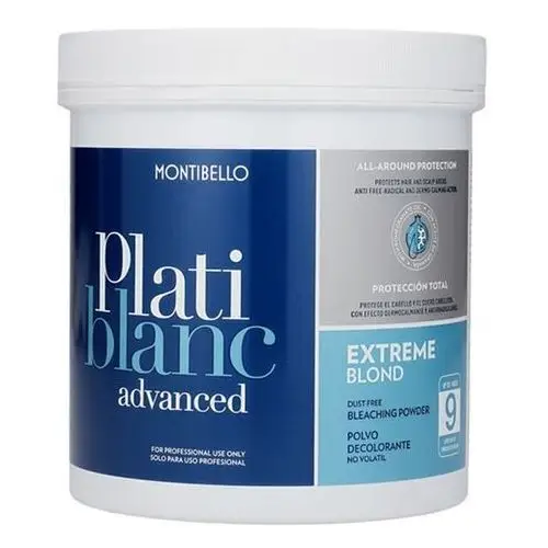 Platiblanc advanced silky blond level 7 - rozjaśniacz w proszku bez amoniaku, 500g Montibello