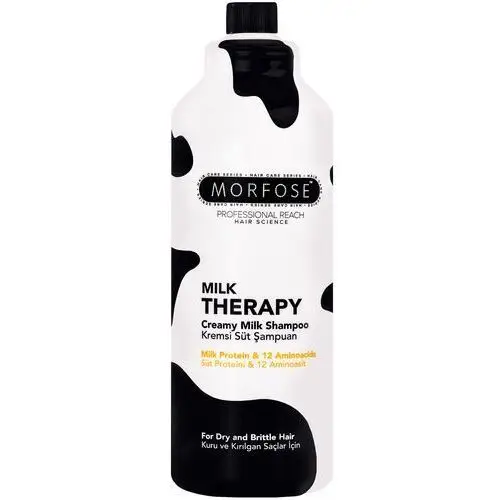 Morfose creamy milk shampoo, 1000 ml. szampon do włosów suchych i łamliwych