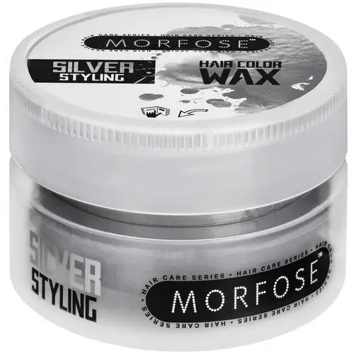 Morfose hair color wax - koloryzujący wosk do włosów, mocny, matowe wykończenie, 100ml silver