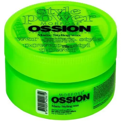 Morfose ossion matte styling wax – mocny, matowy wosk do stylizacji włosów, 100ml