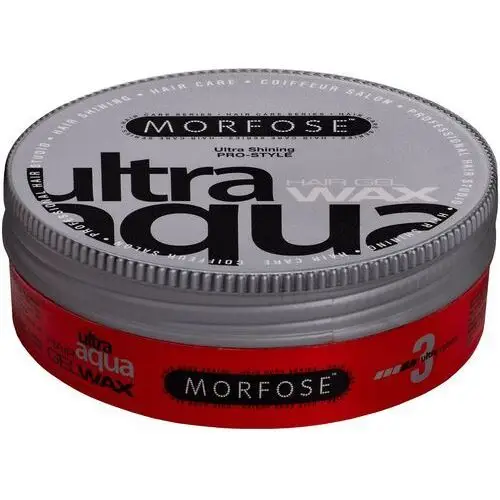 Morfose Ultra Aqua Hair Gel Wax Ultra Shining – żelowy wosk nabłyszczający, medium, 175ml (8698655380565)