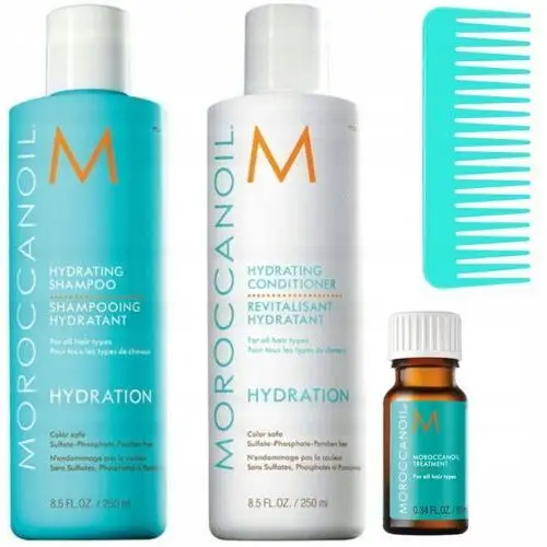 Moroccanoil Hydration Zestaw Szampon Odżywka Nawilżenie Włosów