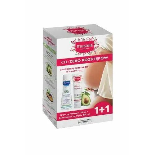 Zestaw Maternite Krem na rozstępy 150ml + Delikatny żel do mycia 200ml GRATIS