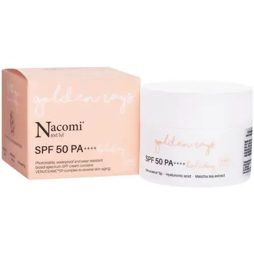 Nacomi Next level - krem do twarzy przeciwzmarszczkowy z filtrem spf 50 pa++++ - holiday, 50 ml
