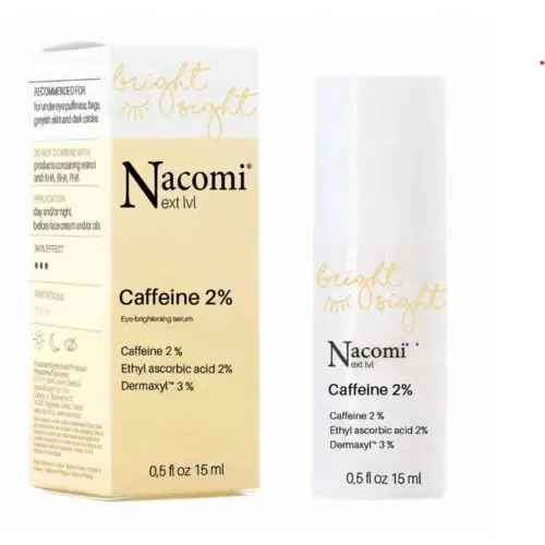 Nacomi - serum pod oczy roświetlające z kofeiną 2%, 15ml